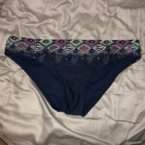 Navy w pattern Roxy swim bottoms